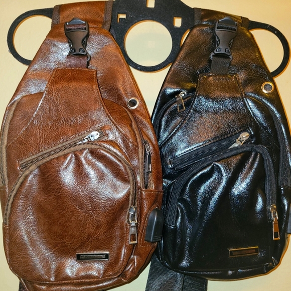 Handbags - Leather sling bags set of 2